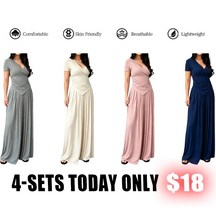MaisonLuxe – Sophisticated Wrap Top & Wide Leg Pants Set
