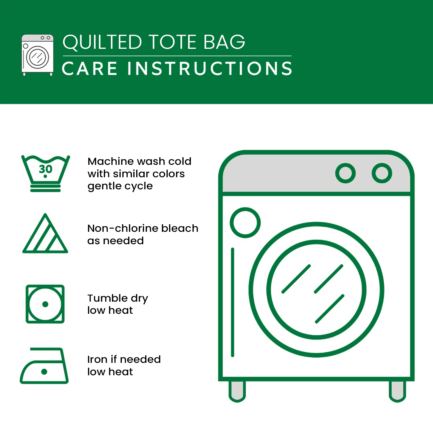 WaveTote – Quilted Pattern Cotton Blend Tote Bag
