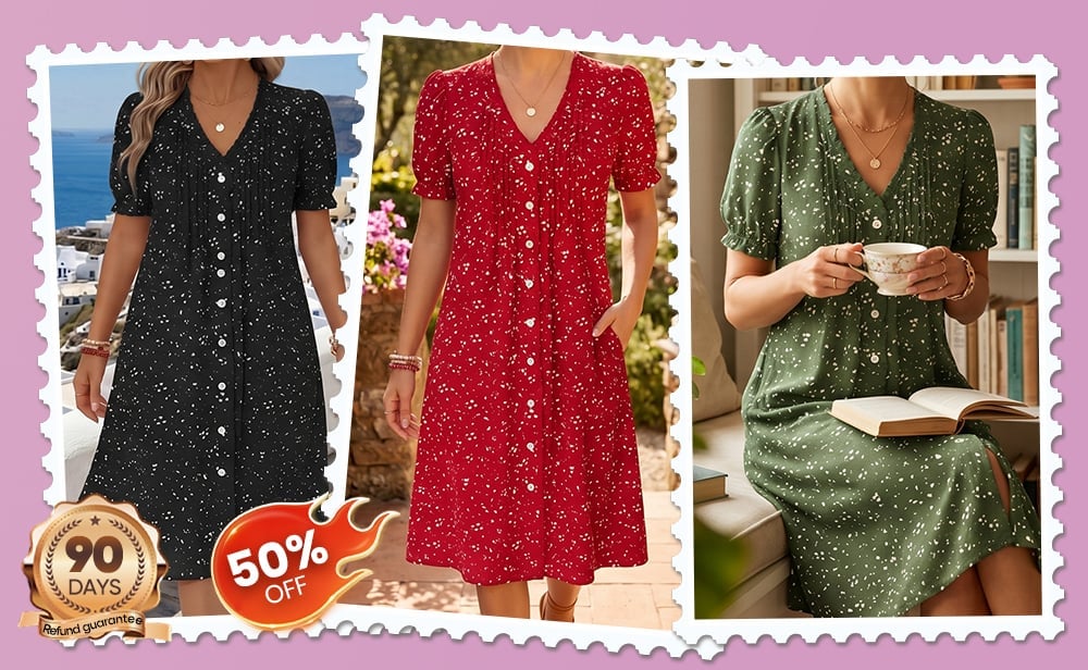 ElegantEase – Breathable Pocket Dress