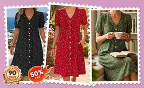 ElegantEase – Breathable Pocket Dress