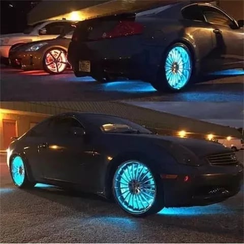 NeonSpin Lights – LED Tire Valve Glow