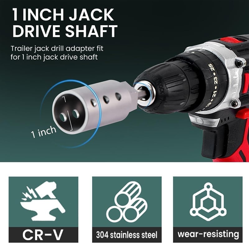 TowCore – Electric Drill Trailer Jack Tool