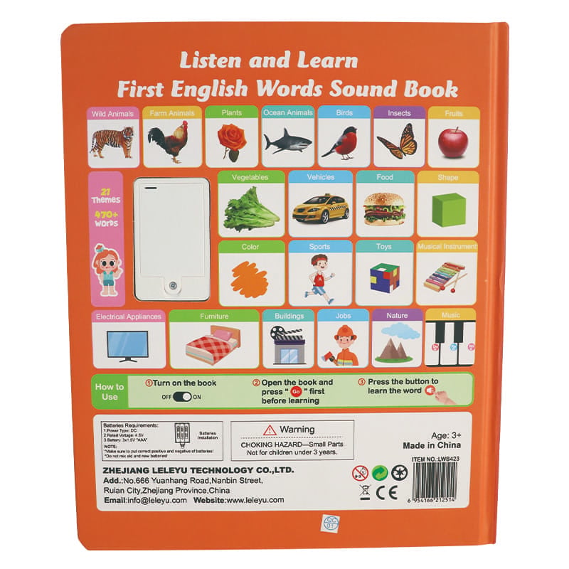 SoundSprout – Early English Audio Learning Toy Book