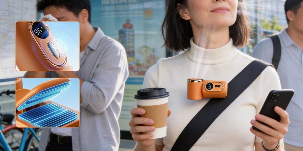 AirNova – Portable 3-in-1 Personal Cooling Fan