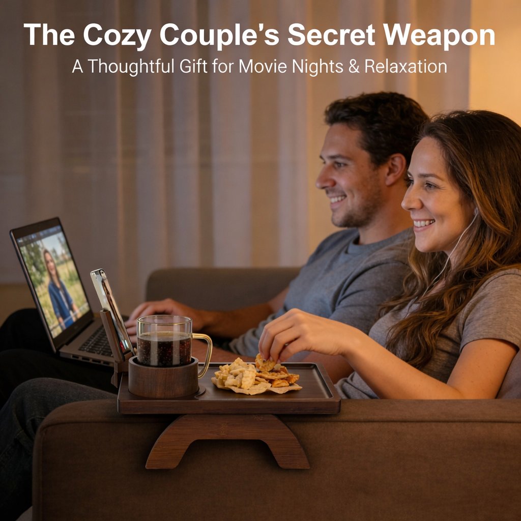 CouchBuddy – 4-in-1 Armrest Tray