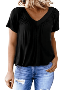 AuraFit | Classic Women’s V-Neck Casual Tee