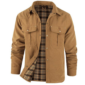 VistaWork – Versatile Flannel-Lined Utility Shacket
