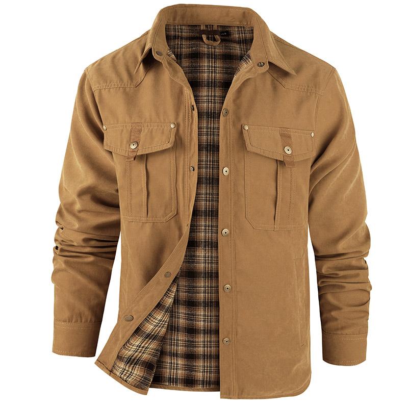 VistaWork – Versatile Flannel-Lined Utility Shacket