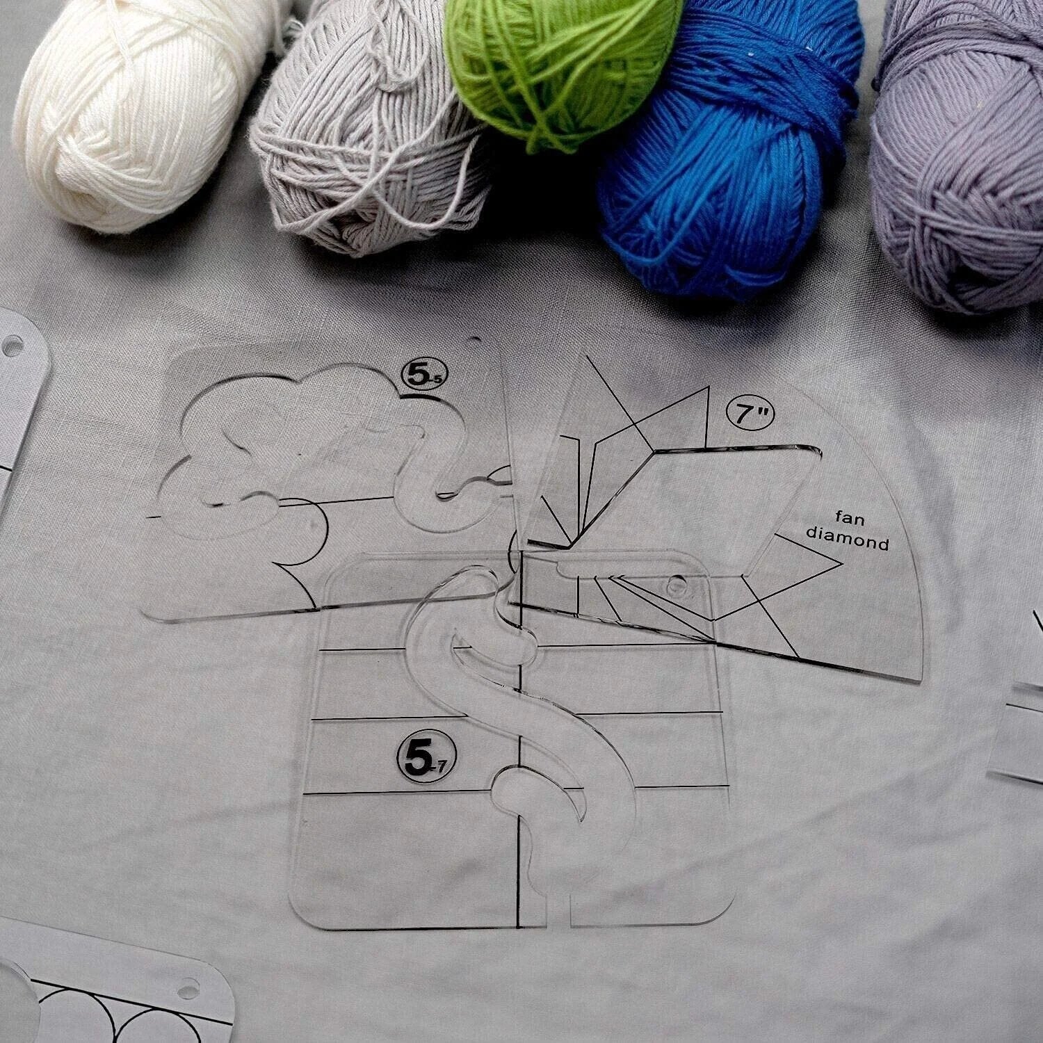 StitchGuide – Free Motion Garment Ruler Set