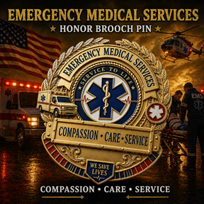 RescueStar – Emergency Medical Services Badge Pin