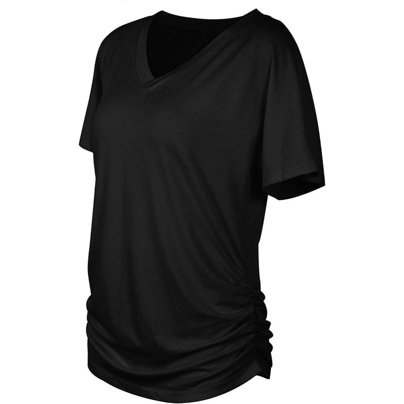 LunaFlow – V-Neck Loose Fit Top