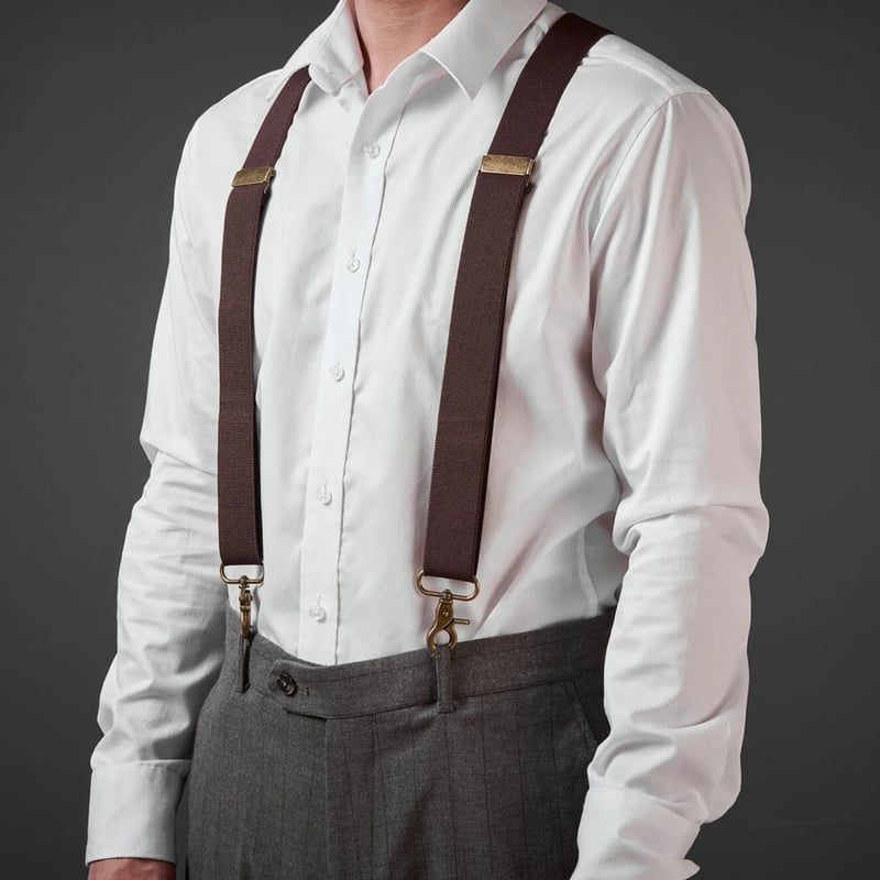 GentleHold – Premium Leather Suspenders for Men