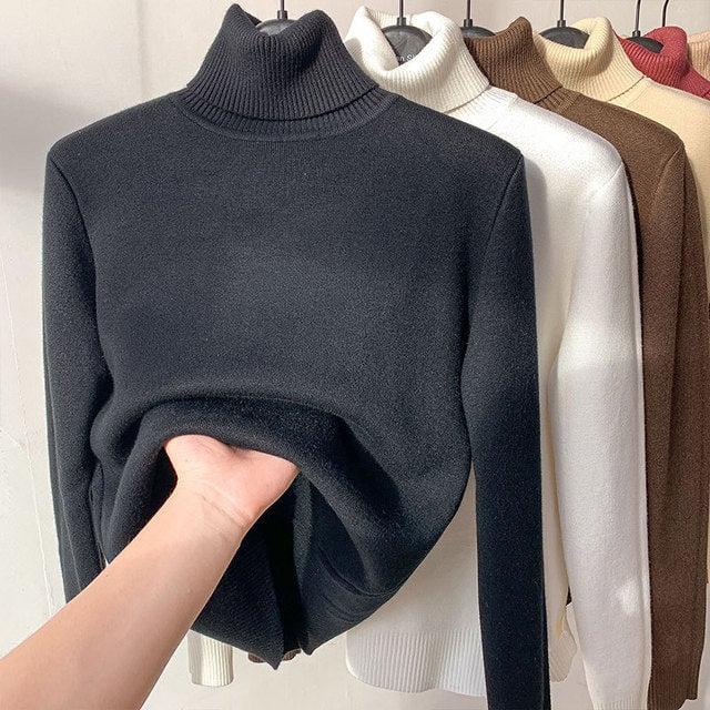GlowThread – Cozy Turtleneck Pullover Sweater