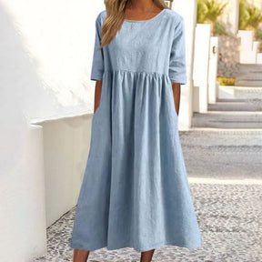 Breeza – Loose Fit Summer Cotton Linen Dress