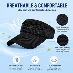 BreezeShade – Women's Open-Top Sun Protection Cap