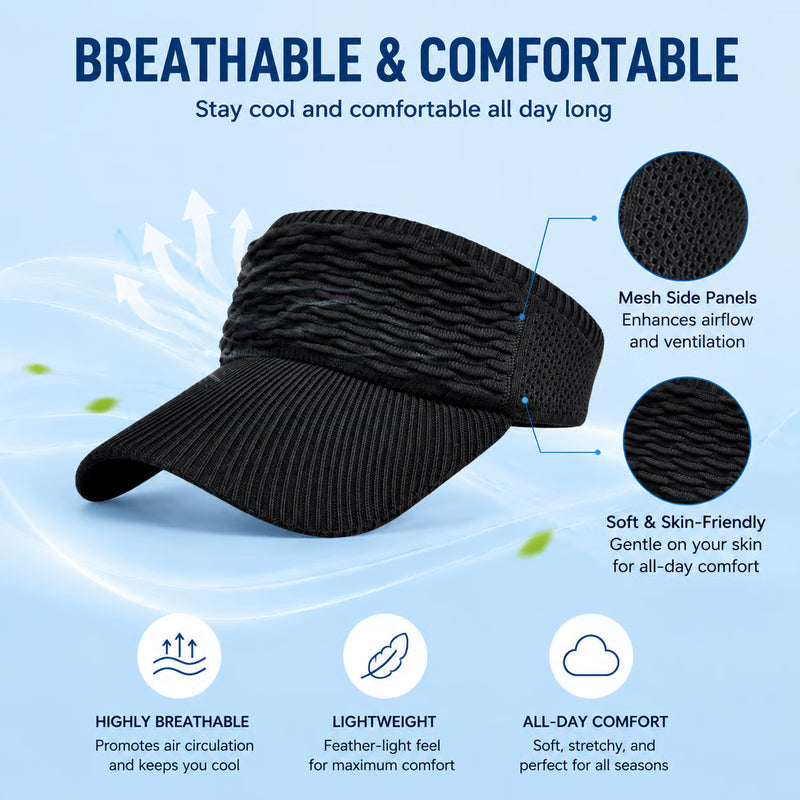 BreezeShade – Women's Open-Top Sun Protection Cap