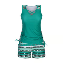 BreezeEase – Bohemian Tankini Swim Set