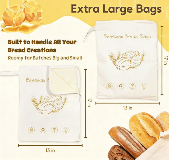FreshHive – Beeswax Cotton Bread Storage Bag