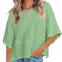 PureEase – Oversized Crewneck Comfort Summer Top