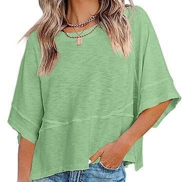 PureEase – Oversized Crewneck Comfort Summer Top