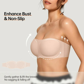 VelvetHold – Non-Slip Strapless Bra