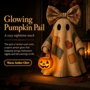GlowGhost – Lighted Vintage Patchwork Ghost Decor