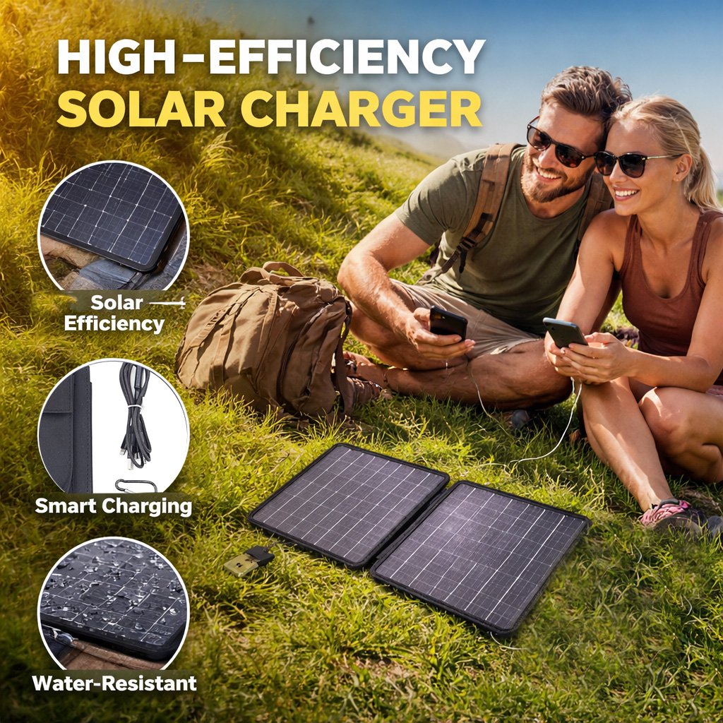 EcoSun – Solar Powered Folding Travel Bag