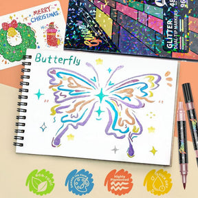 SparkBrush – Glitter Effect Art Markers