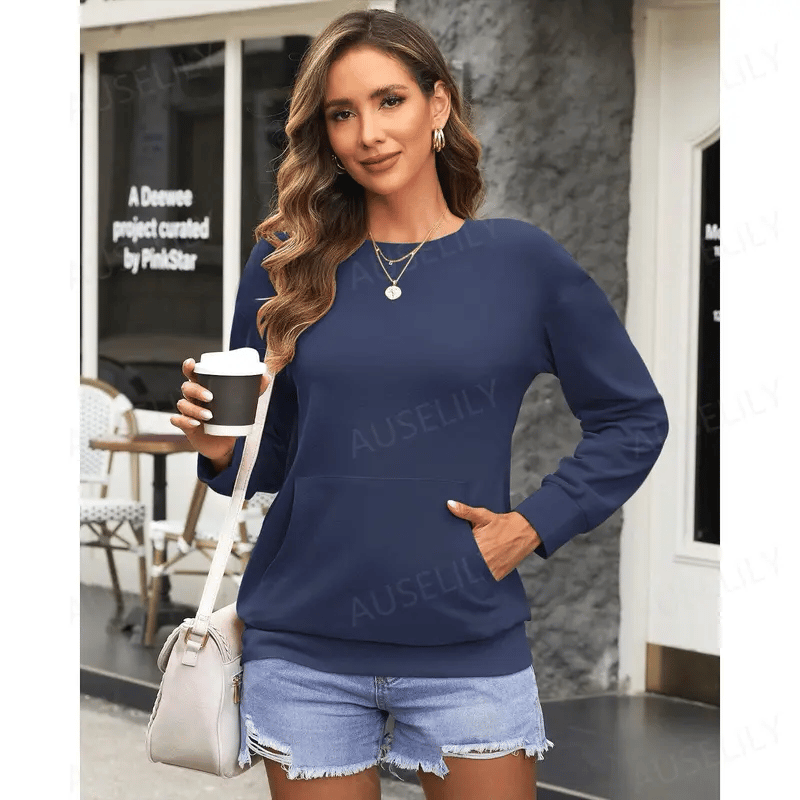 CozyCore – Women’s Crewneck Hoodless Sweatshirt