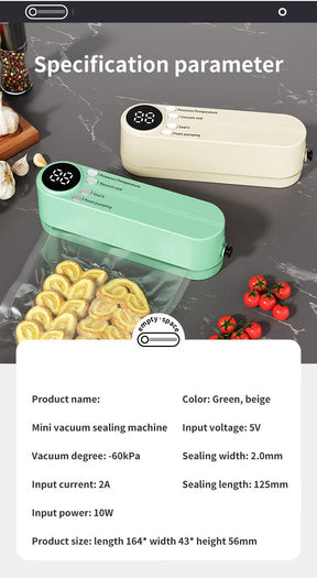 SealMate – Mini Wireless Vacuum Sealer