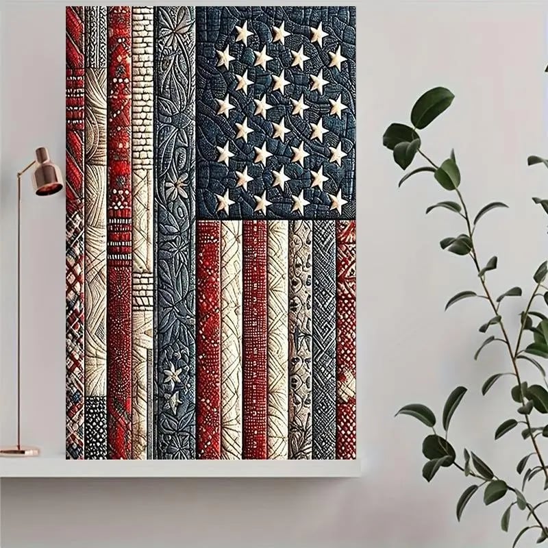 DiamondCraft – American Flag DIY 5D Diamond Painting Kit