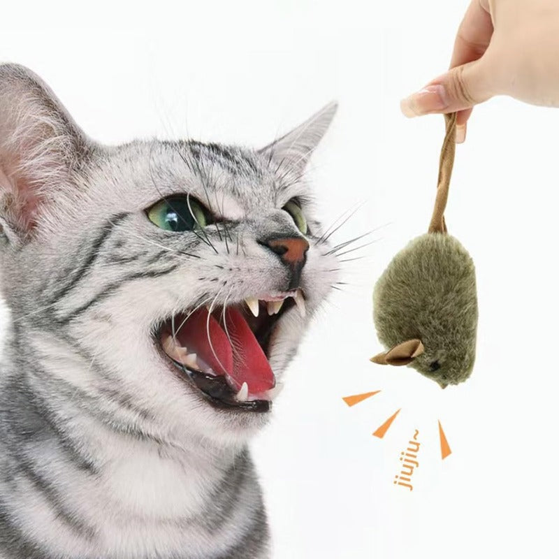 WhiskerJoy – Ultra-Realistic Squeaky Mouse Cat Toy
