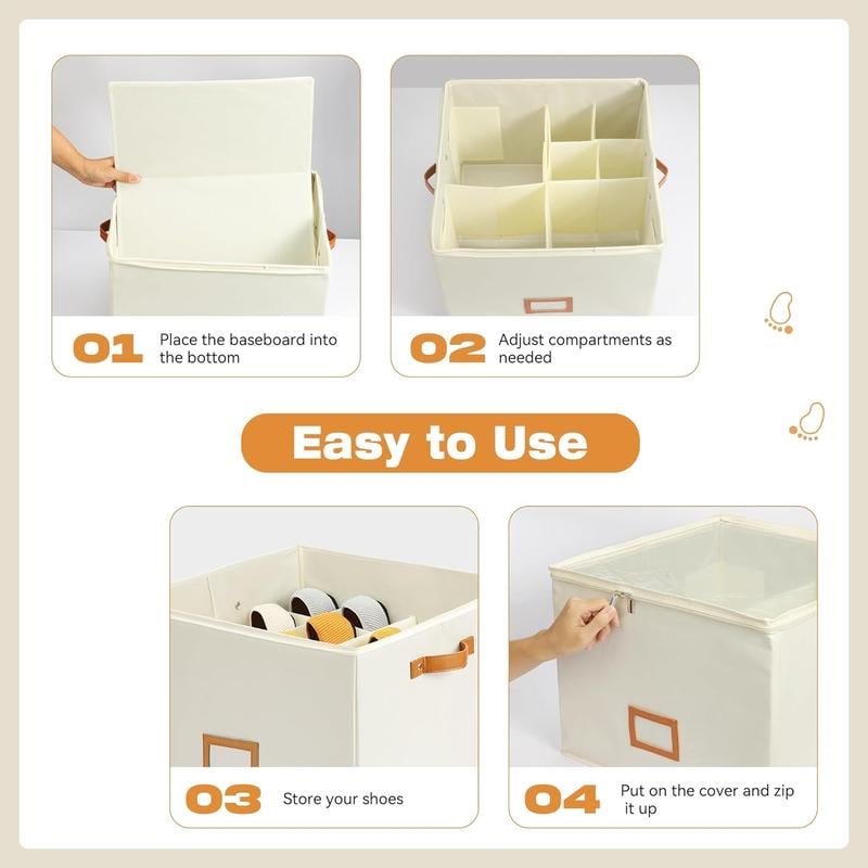 SoftStore – Collapsible Fabric Shoe Organizer Box