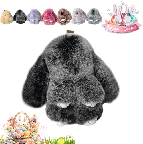 HopCharm – Cute Plush Bunny Keychain
