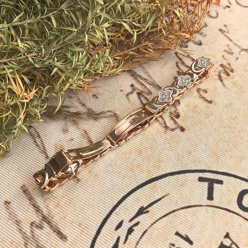 BloomGrace – Flower Copper Bracelet Elegant Style