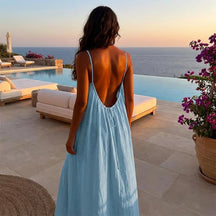 CalmMuse – Breathable Cami Lounge Dress
