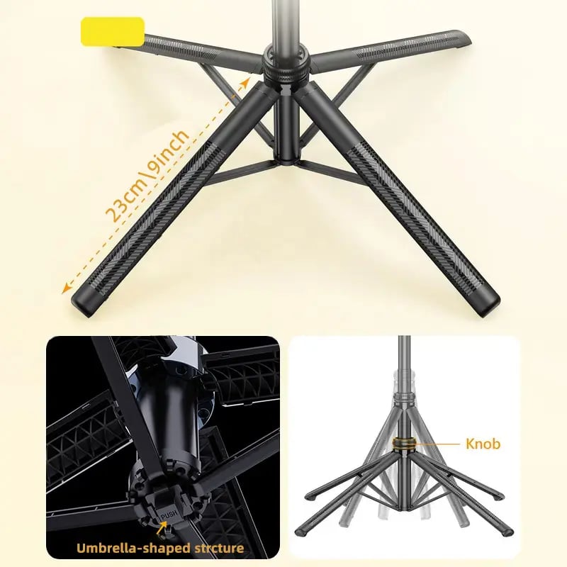TrackPro – 360° Auto Face Tracking Selfie Stick Tripod