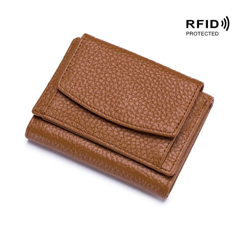 AuraVault - Premium Leather RFID Wallet