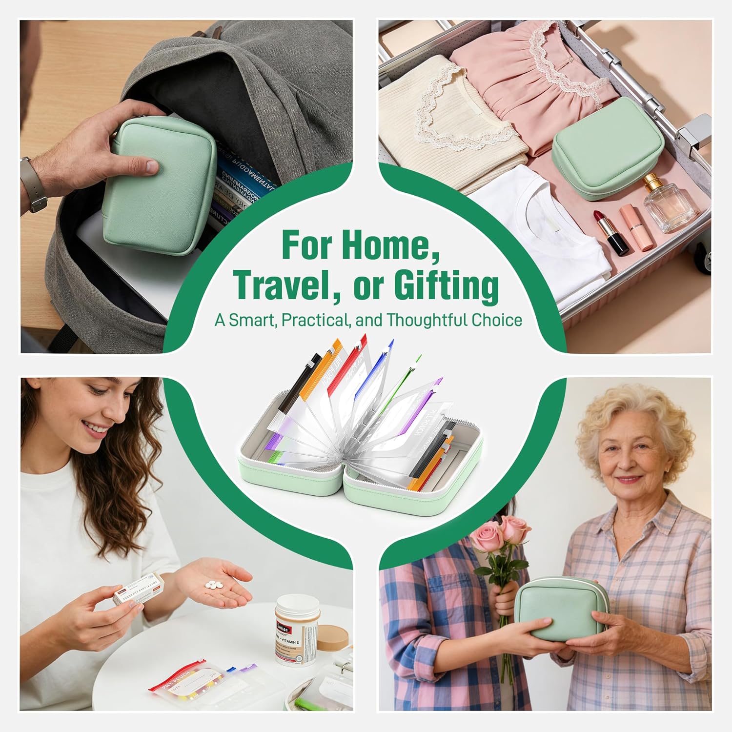MediPack – Waterproof Pill Organizer Pouch Set