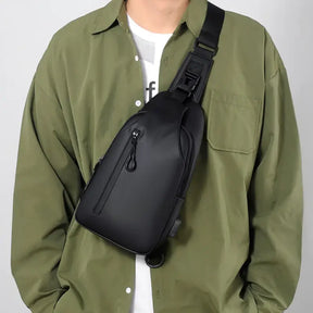 SyncPack™ – Waterproof Crossbody Bag with USB Port
