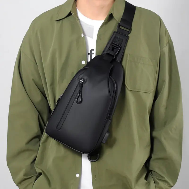 SyncPack™ – Waterproof Crossbody Bag with USB Port