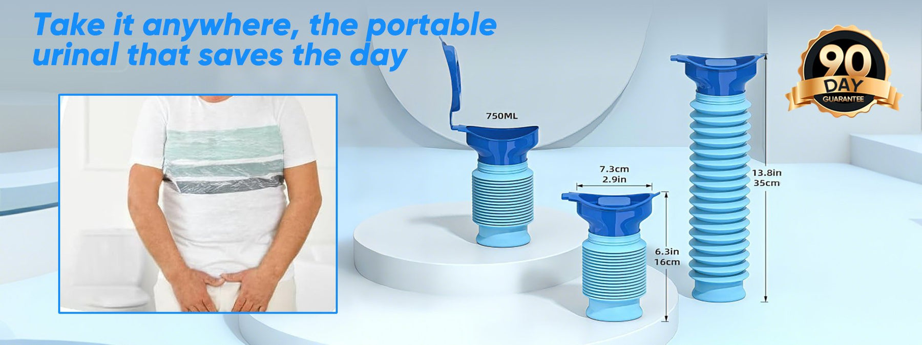 TravelRelief – Compact Leakproof Portable Urinal