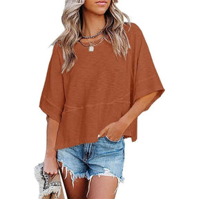 PureEase – Oversized Crewneck Comfort Summer Top