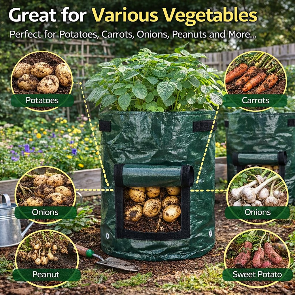 GrowFlex – Gallon Garden Cloth Planting Bags
