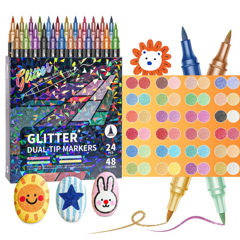 SparkInk – Glitter Effect Brush Markers