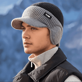 FrostGuard – Winter Knitted Earflap Hat for Men
