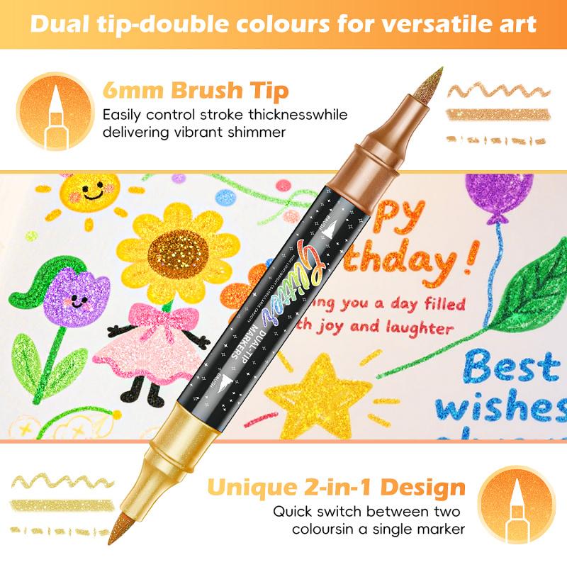 SparkBrush – Glitter Effect Art Markers