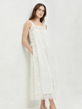 PureLinen – Vintage Lace Summer Midi Dress