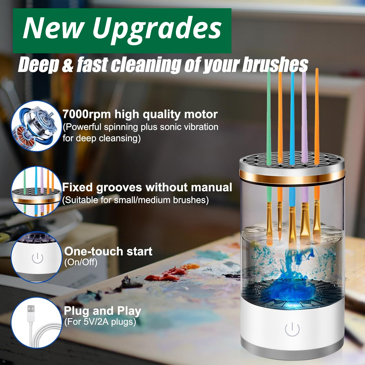 SpinClean – Portable Brush Cleaning Machine
