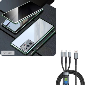 ShieldNova – Magnetic Tempered Glass Case for Samsung S23–S25